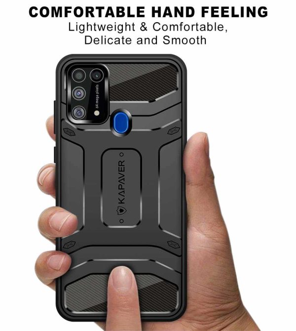 Galaxy M31 Rugged Case by KAPAVER - Black - Image 4