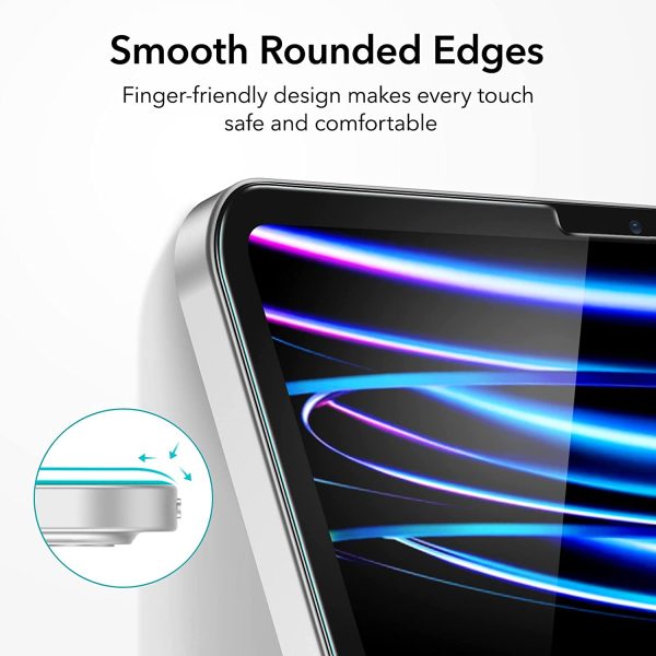 iPad Pro 11 2022 / 2021 / 2020 / 2018 / iPad Air 5 2022 / iPad Air 4 2020 9H Hard HD Clear Tempered Glass with Alignment Frame - 1 PACK - Image 3