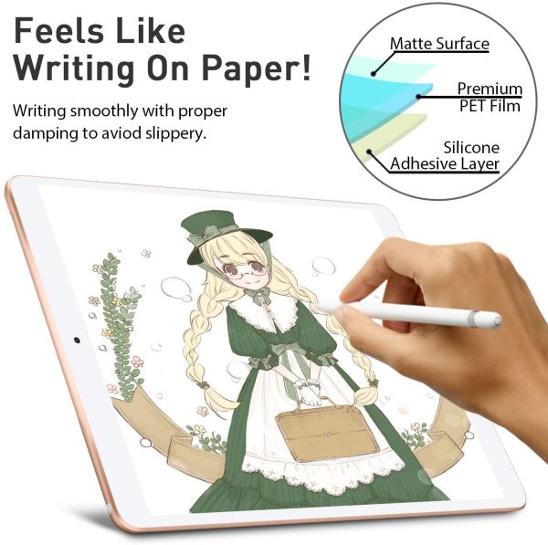 iPad Air 5 2022 /iPad Air 4 2020 / iPad Pro 11 2021, 2020, 2018 Paper Feel Clear Matte Film with Support for Apple Pencil, Write & Draw Like on Paper by ESR - Also for iPad Pro 11 2021, 2020 & 2018 - 1 PACK - Image 4