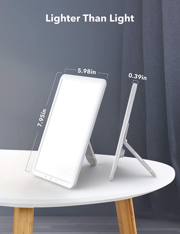 71ht3j6p0ZL._AC_SL1500_ TaoTronics Light Therapy Lamp, Ultra-Thin UV-Free 10000 Lux Therapy Light, Timer Function, Adjustable Brightness for a Happy Life - TT-CL016 - Image 5