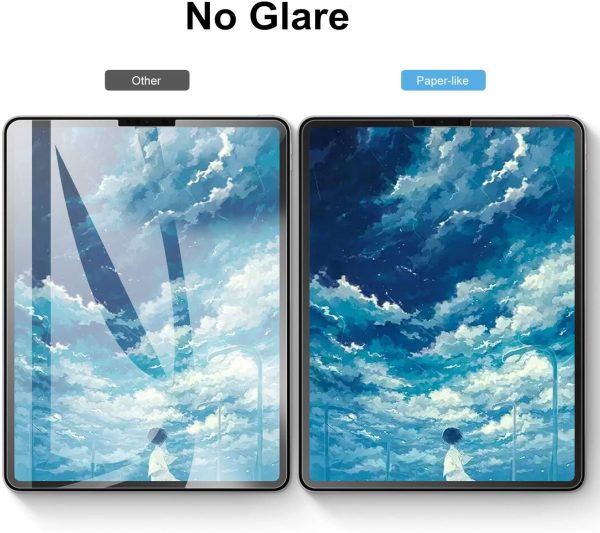 iPad Pro 12.9 2021 Paper Feel Clear Matte Film with Support for Apple Pencil, Write & Draw Like on Paper by ESR - Also for iPad Pro 12.9 2020 & 2018 - 1 PACK - Image 5
