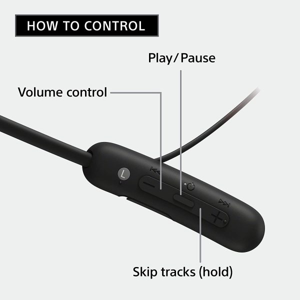 Sony WI-SP510 Extra BASS Wireless in-Ear Headset/Headphones with mic for Phone Call Sports IPX5 Bluetooth, Black - Image 11