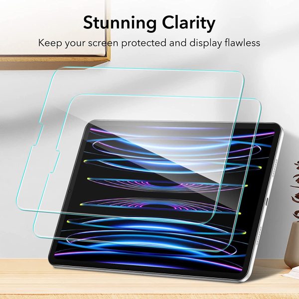 iPad Pro 11 2022 / 2021 / 2020 / 2018 / iPad Air 5 2022 / iPad Air 4 2020 9H Hard HD Clear Tempered Glass with Alignment Frame - 1 PACK - Image 6