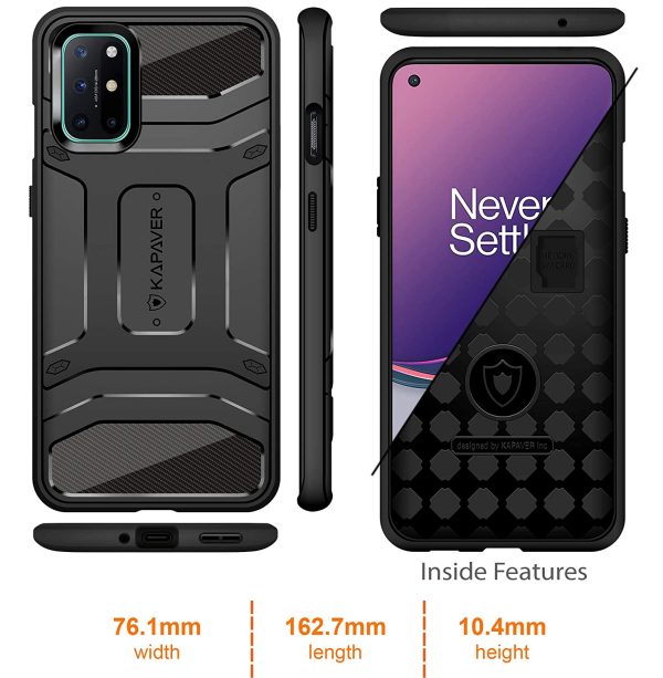OnePlus 8T Rugged Case by KAPAVER - Black - Image 2