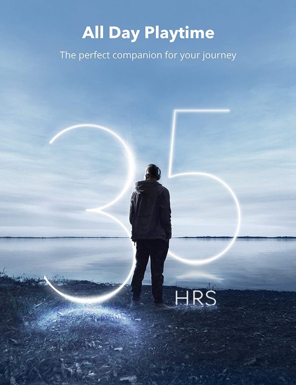 TaoTronics SoundSurge 90 Hybrid Active Noise Cancelling Headphones with Mic, with 35H Playtime, Wireless Headphones Soft Protein Earpads Built-in Mic for Travel, Home Office Black - TT-BH090 - Image 3