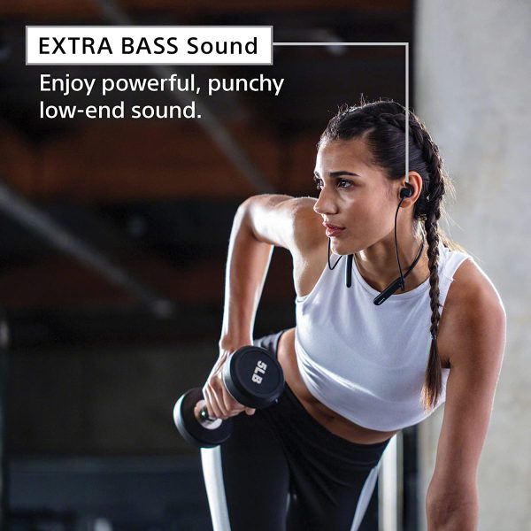Sony WI-SP510 Extra BASS Wireless in-Ear Headset/Headphones with mic for Phone Call Sports IPX5 Bluetooth, Black - Image 7