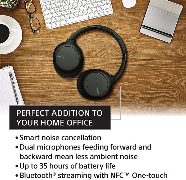 Sony Wireless Noise Cancelling Headphones with Mic for phone-call - Black - WH-CH710N - Image 5