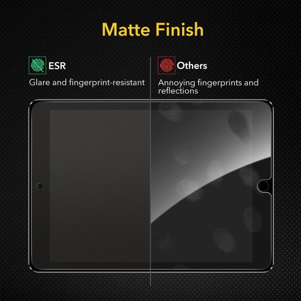 iPad 9th Gen 2021 Paper Feel Clear Matte Film with Support for Apple Pencil, Write & Draw Like on Paper by ESR - Also for iPad 8th Gen / iPad 7th Gen 2019  - 1 PACK - Image 5