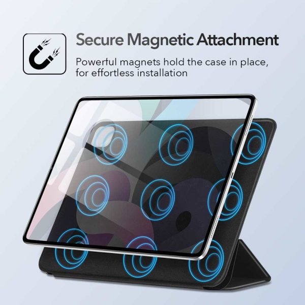 KF2 iPad Air 5 2022 /iPad Air 4 2020 Rebound Magnetic Smart Case Convenient Magnetic Attachment Supports Pencil Pairing & Charging - Silver Gray - Image 6