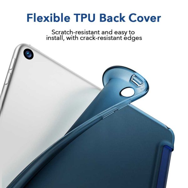 iPad 9th Gen 2021 Rebound Slim Case with Flexible TPU Back & Rubberized Cover - Blue also for iPad 8th Gen / iPad 7th Gen 2019 - Image 6