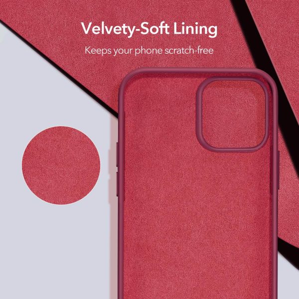 Apple iPhone 12 / iPhone 12 Pro Cloud Super Soft Case by ESR - Wine Red - Image 2
