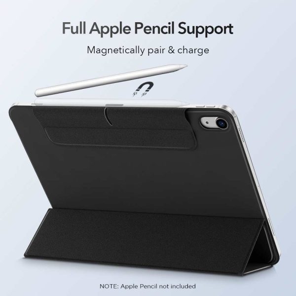 KF3 iPad Air 5 2022 /iPad Air 4 2020 Rebound Magnetic Smart Case Convenient Magnetic Attachment Supports Pencil Pairing & Charging - Silver Gray - Image 7