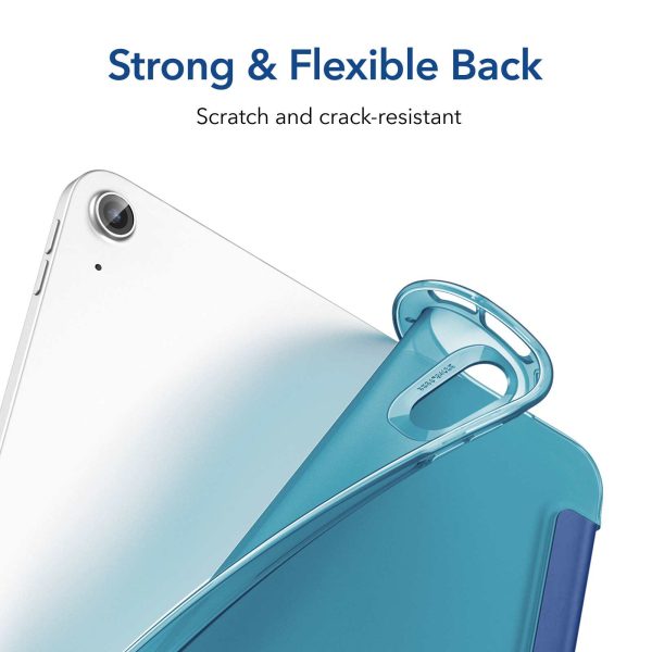 iPad Air 5 2022 /iPad Air 4 2020 Rebound Slim Case with Flexible TPU Back & Rubberized Cover - Navy Blue - Image 8