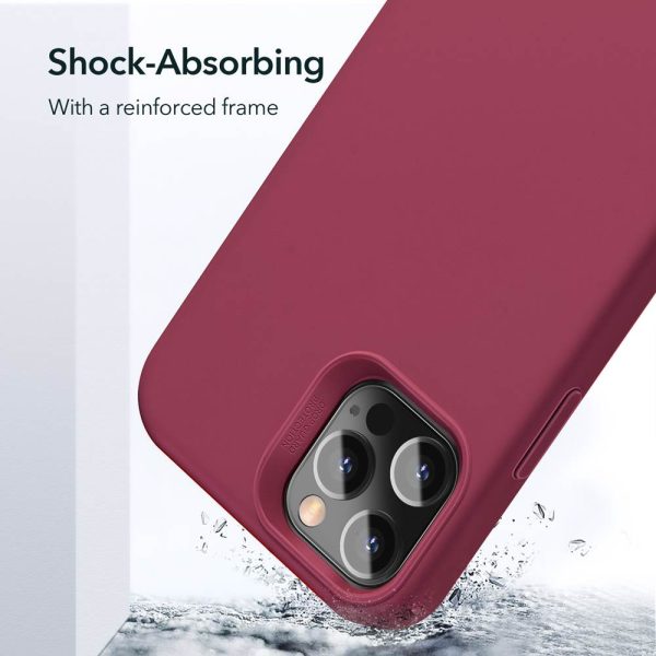 Apple iPhone 12 / iPhone 12 Pro Cloud Super Soft Case by ESR - Wine Red - Image 4