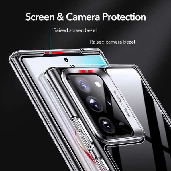Galaxy Note 20 Ultra Classic Hybrid PC + TPU Case by ESR - Crystal Clear - Image 8