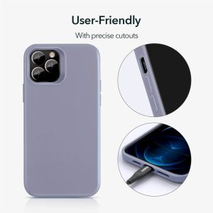 Apple iPhone 12 Pro Max Cloud Super Soft Case by ESR - Lavendar Gray - Image 6