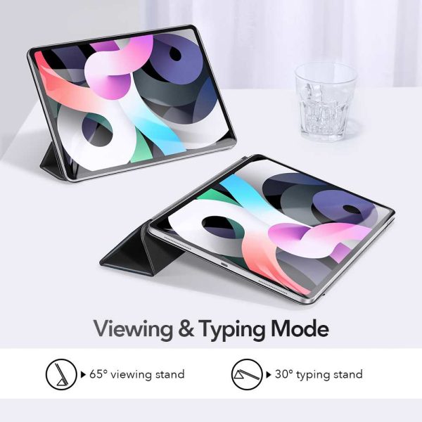 KF6 iPad Air 5 2022 /iPad Air 4 2020 Rebound Magnetic Smart Case Convenient Magnetic Attachment Supports Pencil Pairing & Charging - Silver Gray - Image 4