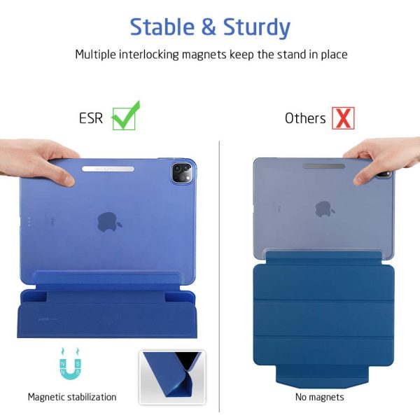 iPad Pro 12.9 2020 Ascend Trifold Hard Smart Case by ESR - Navy Blue also for iPad Pro 12.9 2018 - Image 3