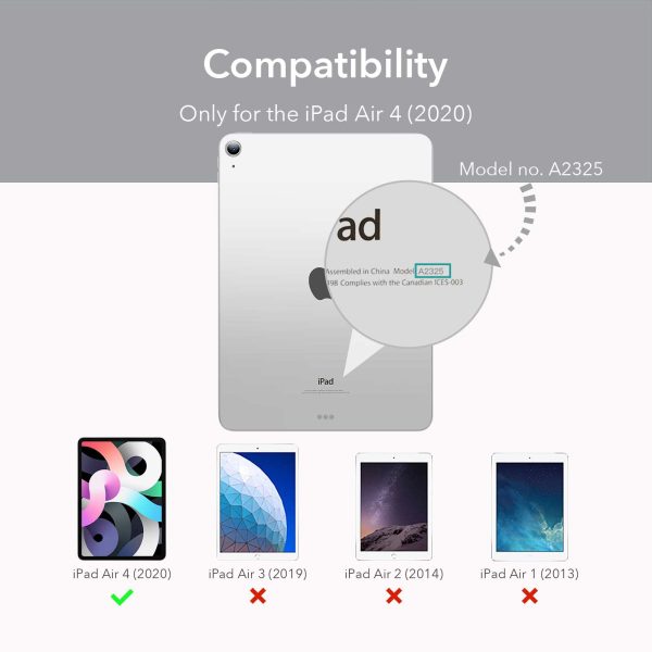 iPad Air 5 2022 /iPad Air 4 2020 Rebound Slim Case with Flexible TPU Back & Rubberized Cover - Silver Gray - Image 4