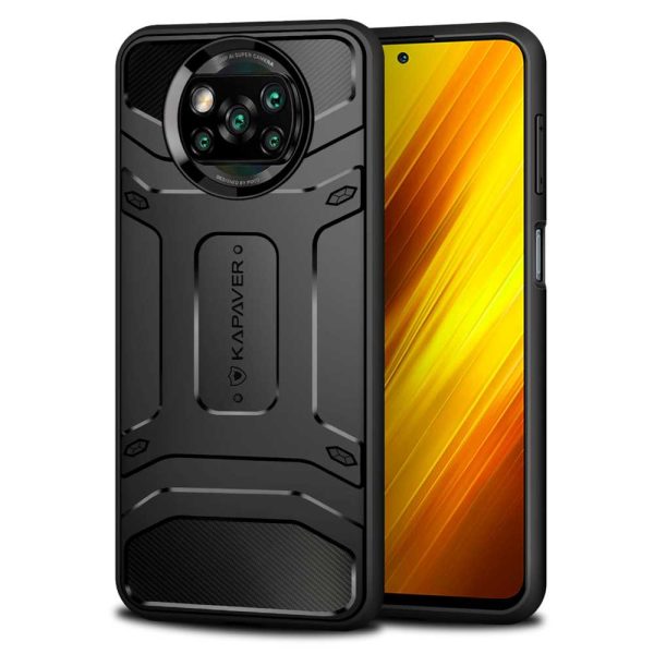 Poco X3_01 POCO X3 NFC / POCO X3 Pro Rugged Case by KAPAVER - Black - Image 1