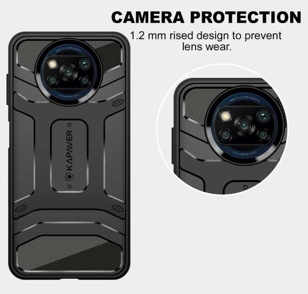 Poco X3_02 POCO X3 NFC / POCO X3 Pro Rugged Case by KAPAVER - Black - Image 2