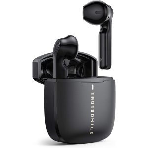 TaoTronics SoundLiberty 92 Bluetooth 5.0 Earbuds with Charging Case Hi-Fi Stereo TWS True Wireless Earbuds with Mic - Black