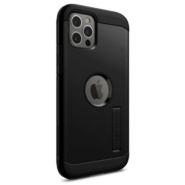 Apple iPhone 12 / iPhone 12 Pro Tough Armor Case by Spigen - ACS01710 - Black - Image 2