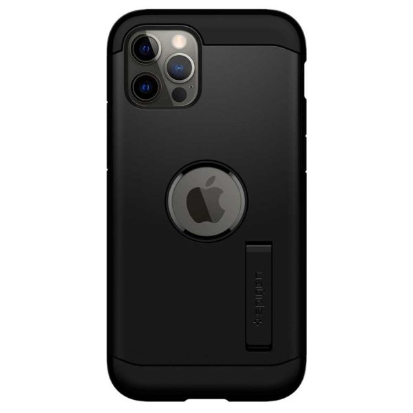 Apple iPhone 12 / iPhone 12 Pro Tough Armor Case by Spigen - ACS01710 - Black - Image 7