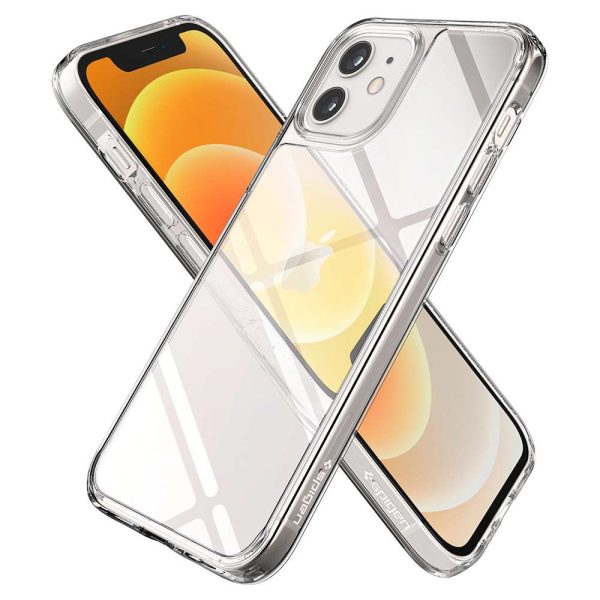 detail_ip12mini_qh_15 Apple iPhone 12 mini Quartz Hybrid Tempered Glass Case by Spigen - ACS01748 - Crystal Clear - Image 1