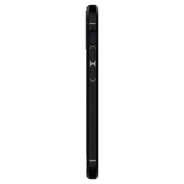detail_ip12mini_ra_03 Apple iPhone 12 mini Rugged Armor Case by Spigen - ACS01743 - Matte Black - Image 7