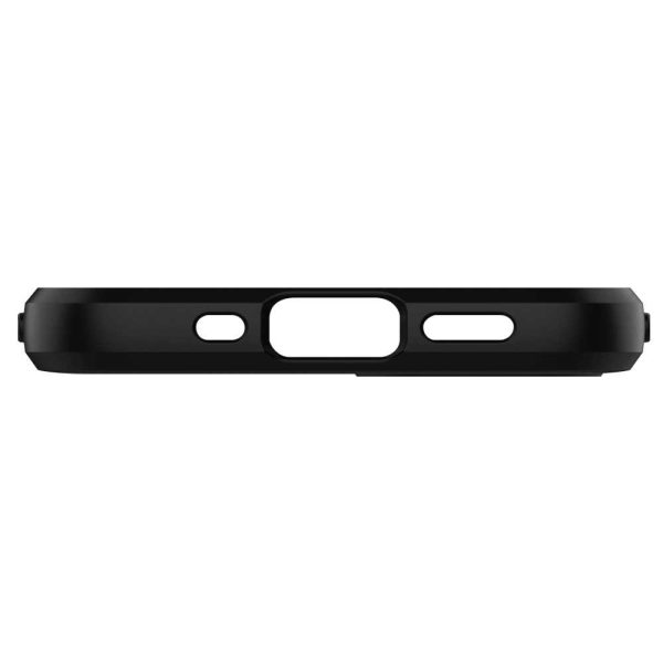 detail_ip12mini_ra_07 Apple iPhone 12 mini Rugged Armor Case by Spigen - ACS01743 - Matte Black - Image 3
