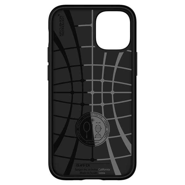 detail_ip12pro_nh_cc_0000s_0000_Layer 2 Apple iPhone 12 mini Rugged Armor Case by Spigen - ACS01743 - Matte Black - Image 10