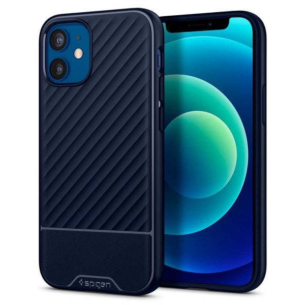 Apple iPhone 12 mini Core Armor Rugged TPU Case by Spigen - ACS01538 - Navy Blue - Image 1