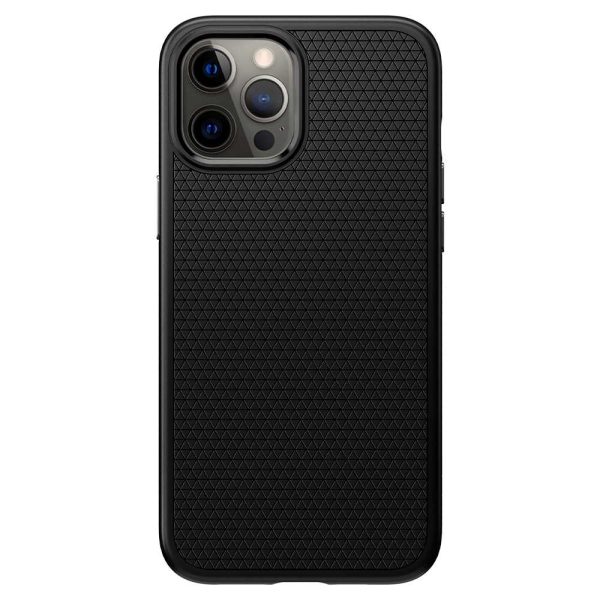 detail_ip12promax_la_blk_01 Apple iPhone 12 Pro Max Liquid Air Case by Spigen - ACS01617 - Matte Black - Image 8