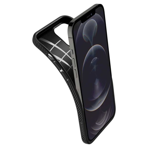 detail_ip12promax_la_blk_05 Apple iPhone 12 Pro Max Liquid Air Case by Spigen - ACS01617 - Matte Black - Image 4