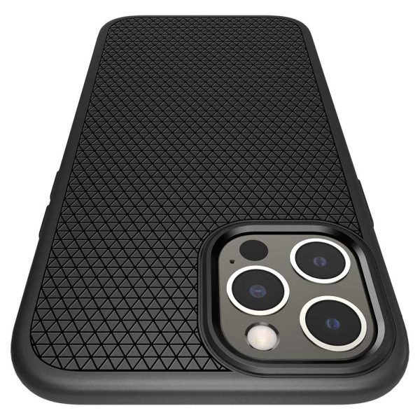 detail_ip12promax_la_blk_06 Apple iPhone 12 Pro Max Liquid Air Case by Spigen - ACS01617 - Matte Black - Image 3