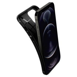 Apple iPhone 12 Pro Max Rugged Armor Case by Spigen - ACS01616 - Matte Black - Image 5