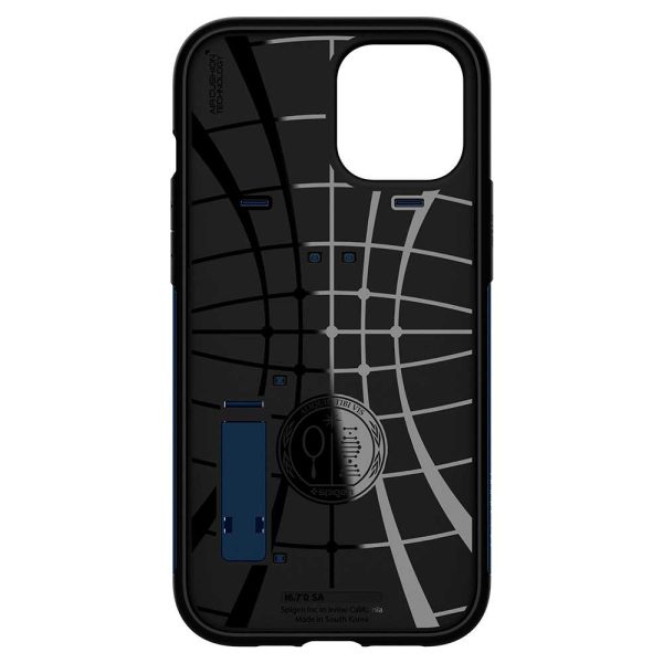 Apple iPhone 12 Pro Max Slim Armor Case by Spigen - ACS01481 - Navy Blue - Image 7