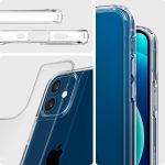 Apple iPhone 12 mini Quartz Hybrid Tempered Glass Case by Spigen - ACS01748 - Crystal Clear - Image 6