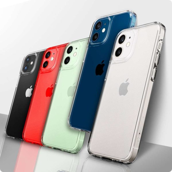 id_ip12mini_qh_03 Apple iPhone 12 mini Quartz Hybrid Tempered Glass Case by Spigen - ACS01748 - Crystal Clear - Image 5