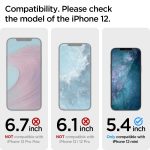 Apple iPhone 12 mini EZ Fit Screen Protector Case Friendly by Spigen - 2 PACK - AGL01811 - Image 2