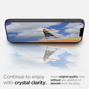 Apple iPhone 12 mini EZ Fit Screen Protector Case Friendly by Spigen - 2 PACK - AGL01811 - Image 5