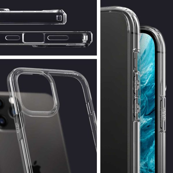 Apple iPhone 12 / iPhone 12 Pro Ultra Hybrid TPU + PC Case by Spigen - ACS01702 - Crystal Clear - Image 11