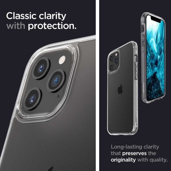 Apple iPhone 12 / iPhone 12 Pro Ultra Hybrid TPU + PC Case by Spigen - ACS01702 - Crystal Clear - Image 10