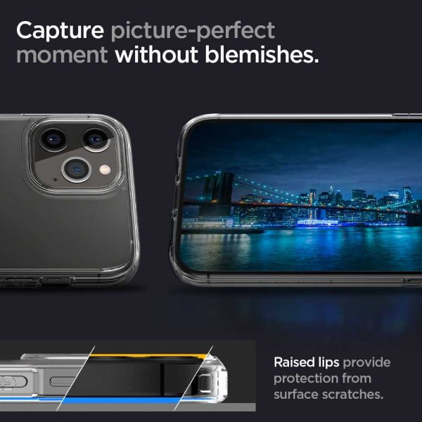 Apple iPhone 12 / iPhone 12 Pro Ultra Hybrid TPU + PC Case by Spigen - ACS01702 - Crystal Clear - Image 8