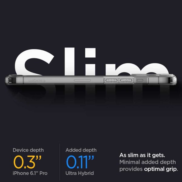 Apple iPhone 12 / iPhone 12 Pro Ultra Hybrid TPU + PC Case by Spigen - ACS01702 - Crystal Clear - Image 7