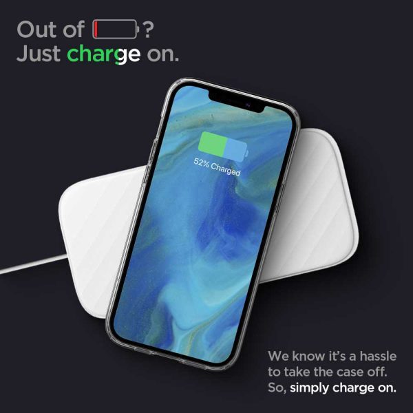 Apple iPhone 12 / iPhone 12 Pro Ultra Hybrid TPU + PC Case by Spigen - ACS01702 - Crystal Clear - Image 6