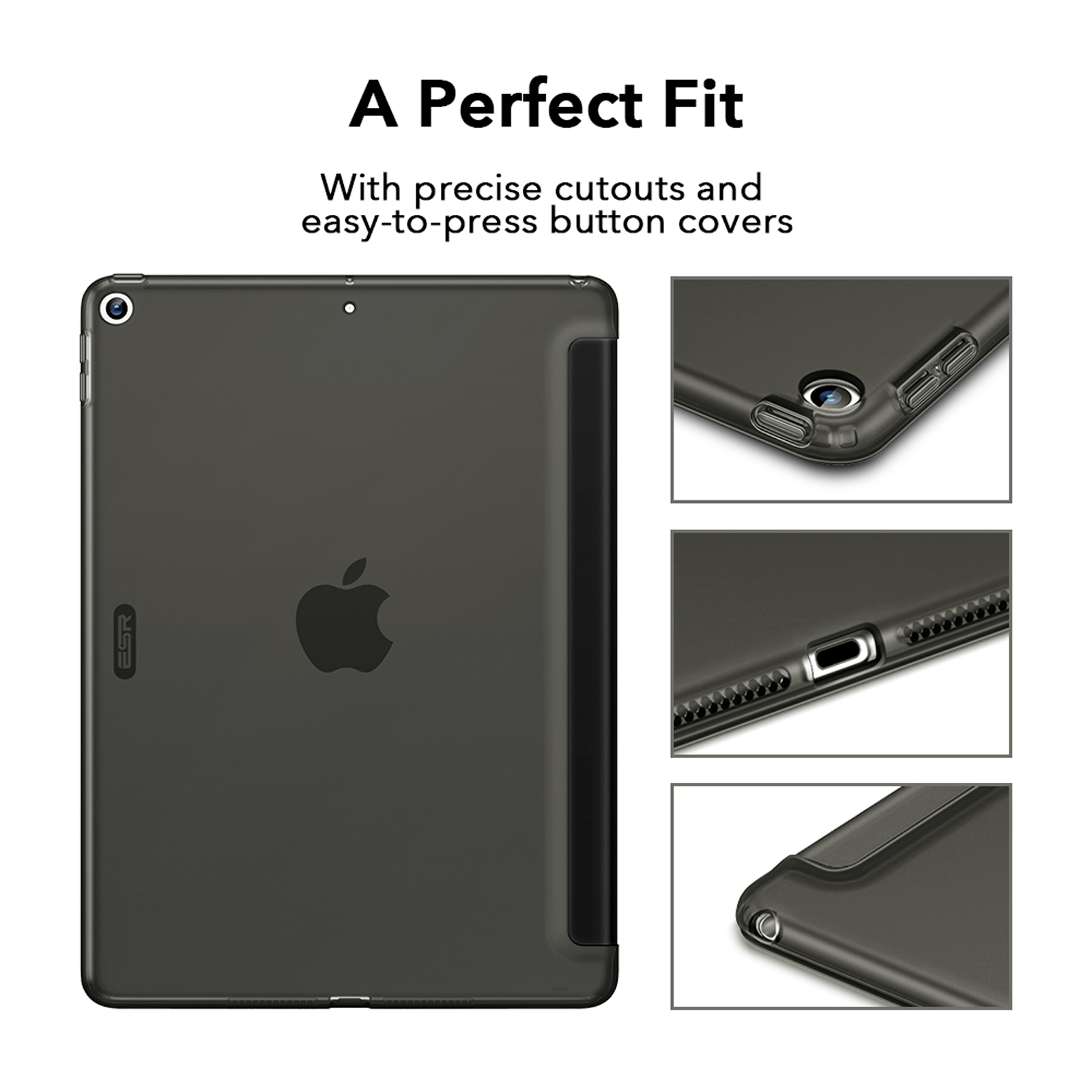 iPad 8th Gen 2020 Rebound Slim Case Black by ESR