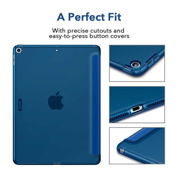 iPad 9th Gen 2021 Rebound Slim Case with Flexible TPU Back & Rubberized Cover - Blue also for iPad 8th Gen / iPad 7th Gen 2019 - Image 5