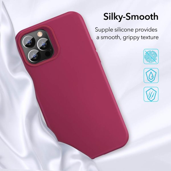 Apple iPhone 12 / iPhone 12 Pro Cloud Super Soft Case by ESR - Wine Red - Image 9